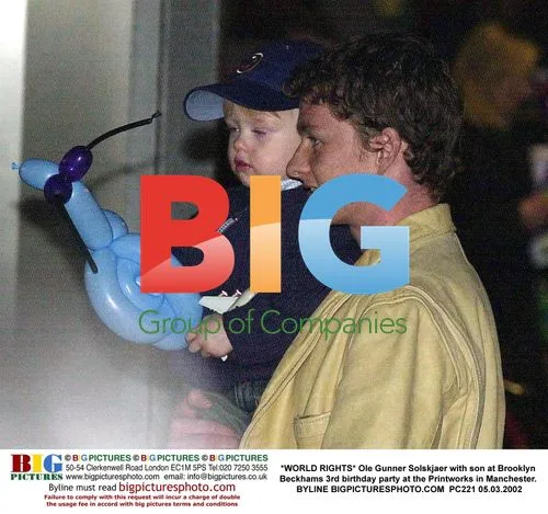 Ole Gunner Solskjaer at Brooklyn Beckham's 3rd birthday