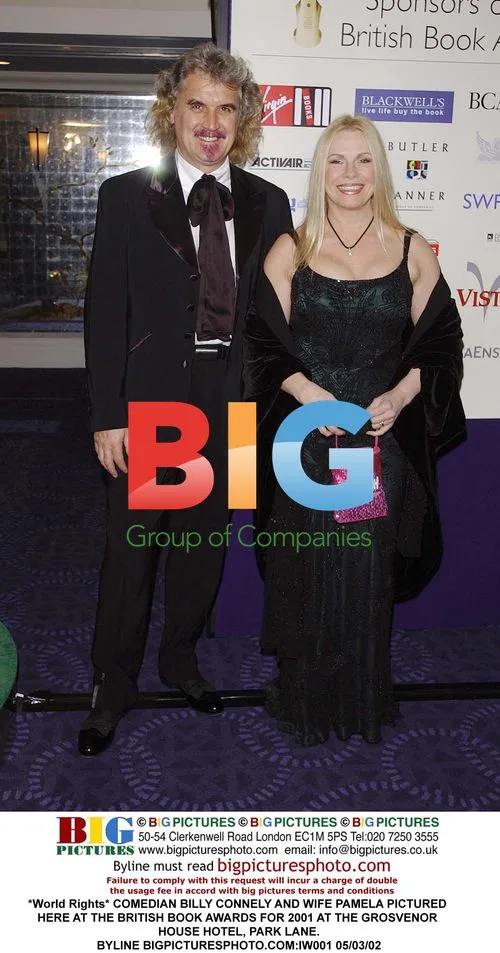 Billy Connelly and wife Pamela at British Book Awards 2001