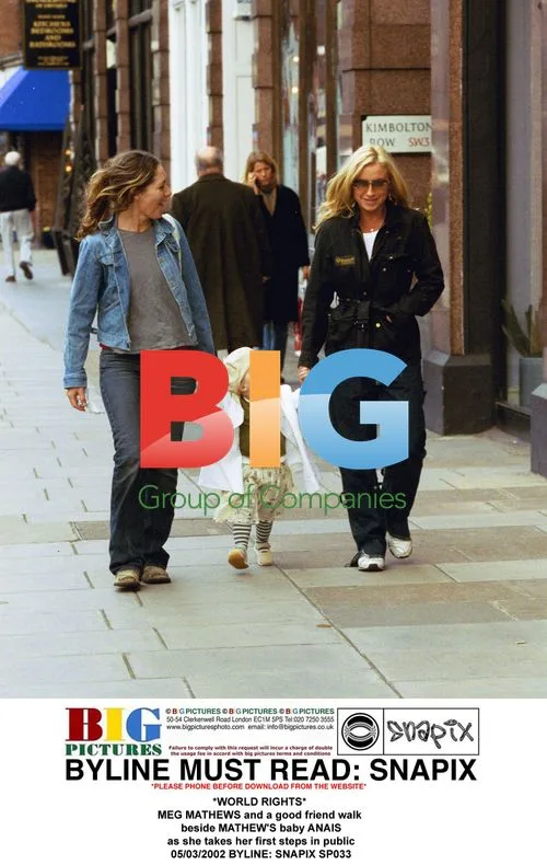 Meg Mathews and baby Anais take first steps