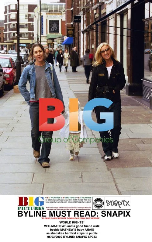 Meg Mathews and baby Anais take first steps