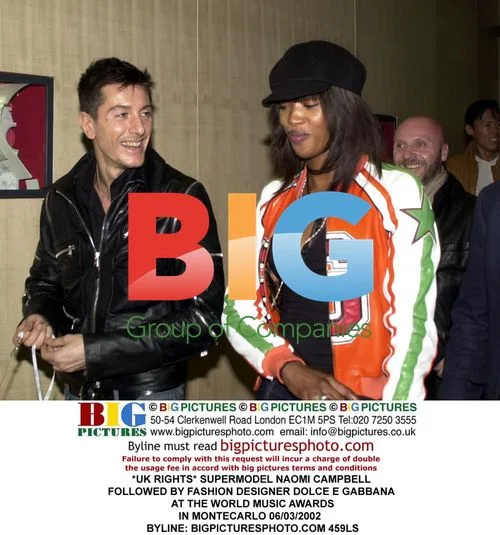 Naomi Campbell and Dolce E Gabbana at World Music Awards