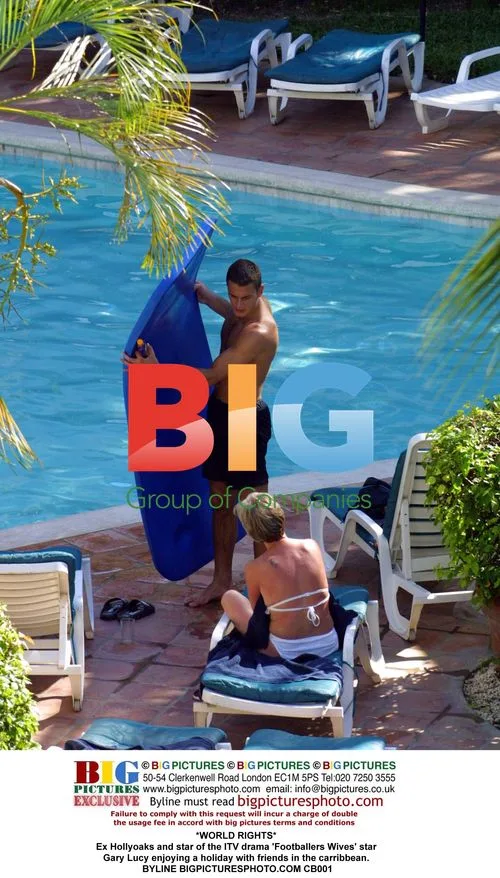 Gary Lucy on Caribbean holiday with friends