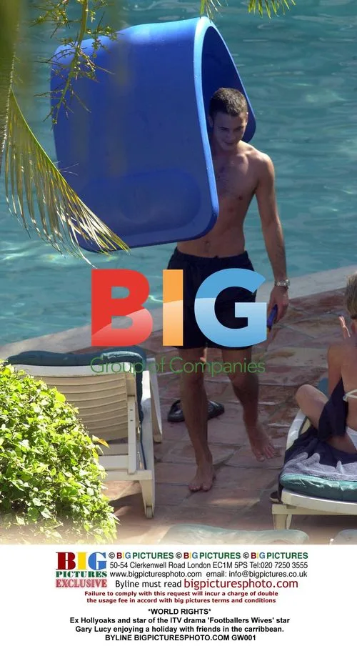 Gary Lucy on Holiday with Friends in Caribbean