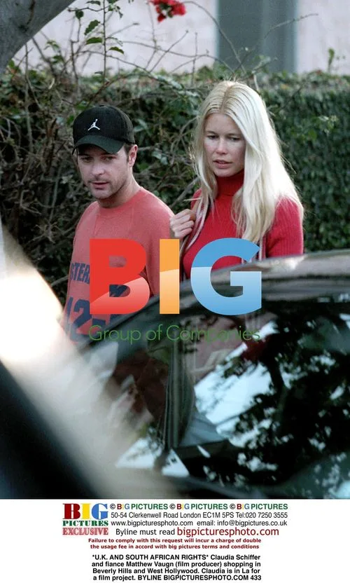 Claudia Schiffer shopping with fiance Matthew Vaugn