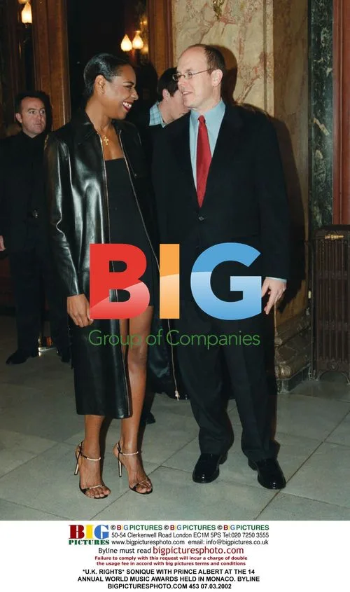 SONIQUE WITH PRINCE ALBERT AT WORLD MUSIC AWARDS