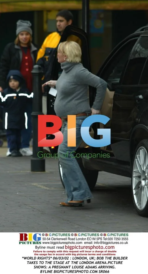 Pregnant Louise Adams at Bob the Builder event