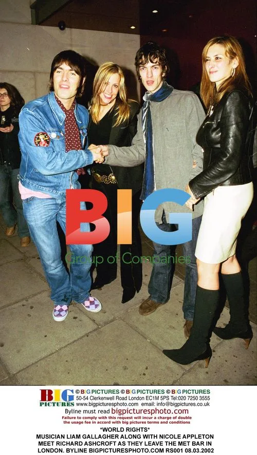 Liam Gallagher and Nicole Appleton meet Richard Ashcroft