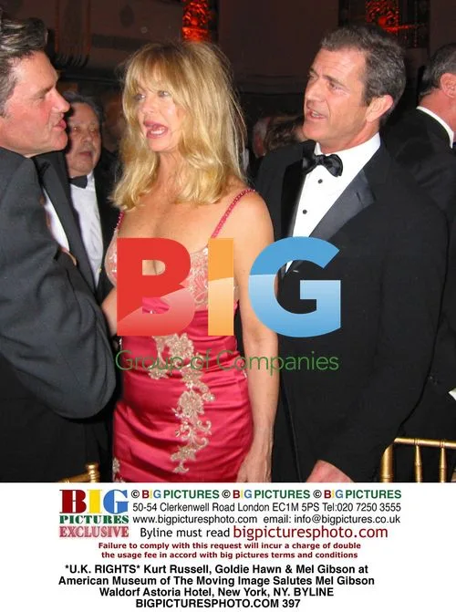 Kurt Russell, Goldie Hawn & Mel Gibson at Mel Gibson Tribute