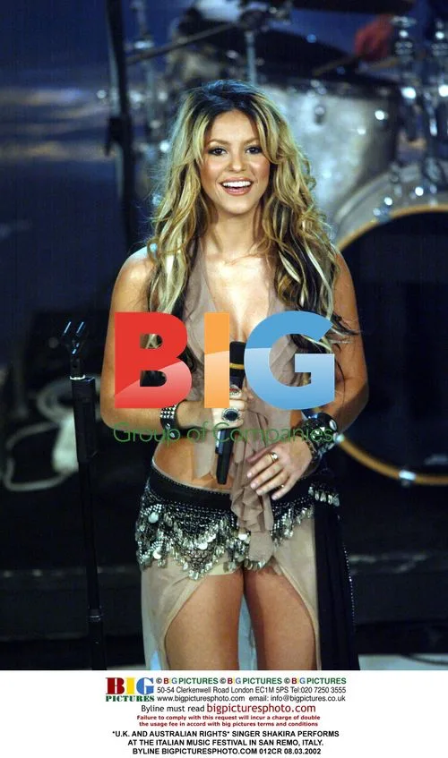 Shakira Performs at Italian Music Festival