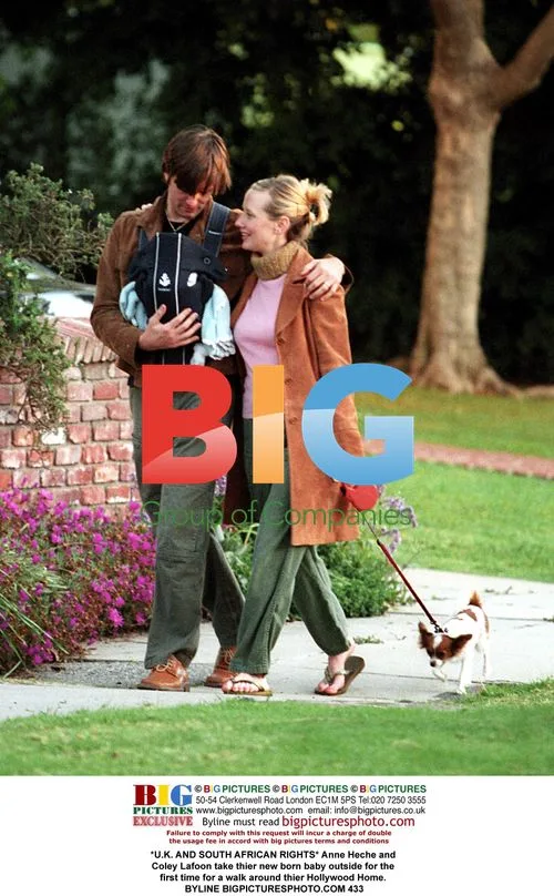 Anne Heche and Coley Lafoon with newborn baby