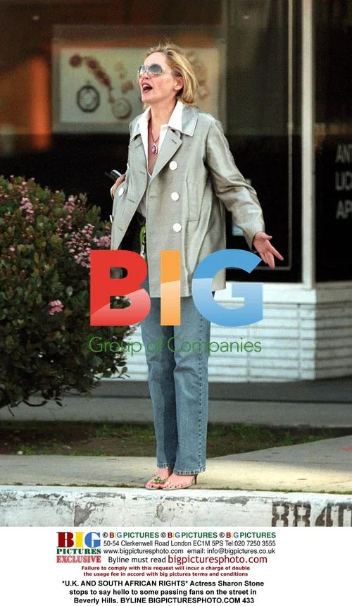 Sharon Stone Greets Fans in Beverly Hills