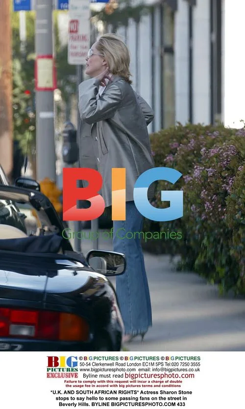 Sharon Stone greets fans in Beverly Hills