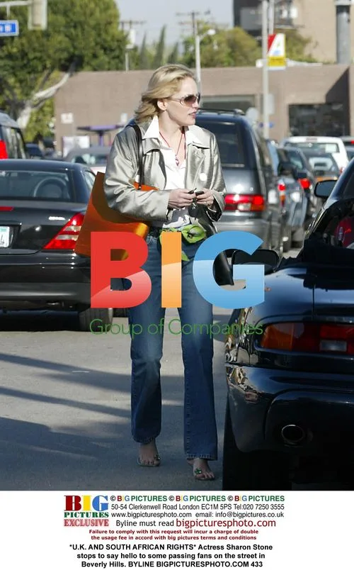 Sharon Stone Greets Fans in Beverly Hills