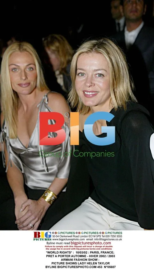 Lady Helen Taylor at Armani Fashion Show