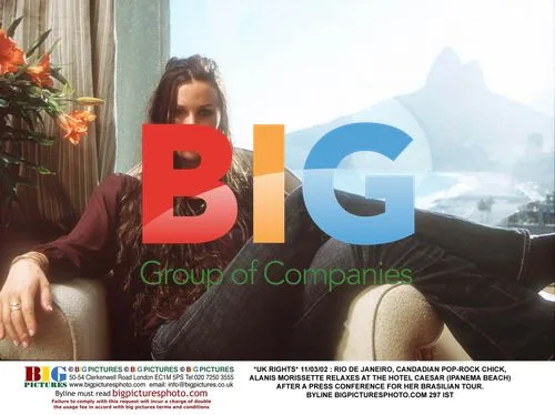 Alanis Morissette relaxes after Brazil press conference