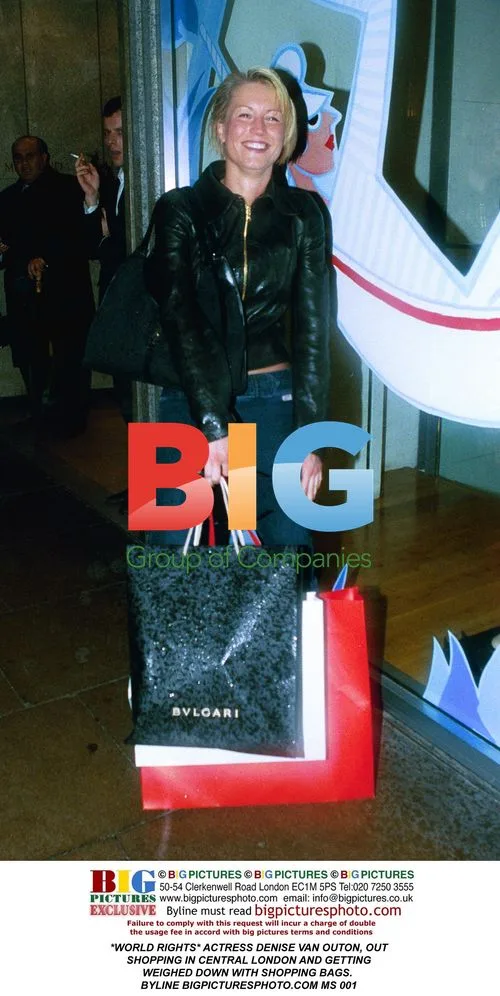 Denise Van Outen goes shopping in London