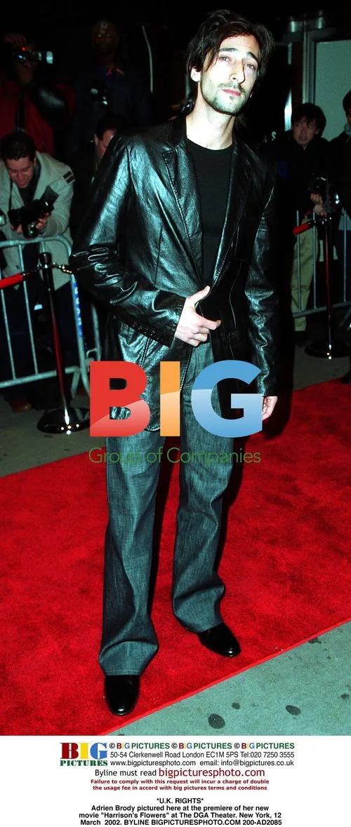 Adrien Brody at "Harrison's Flowers" Premiere