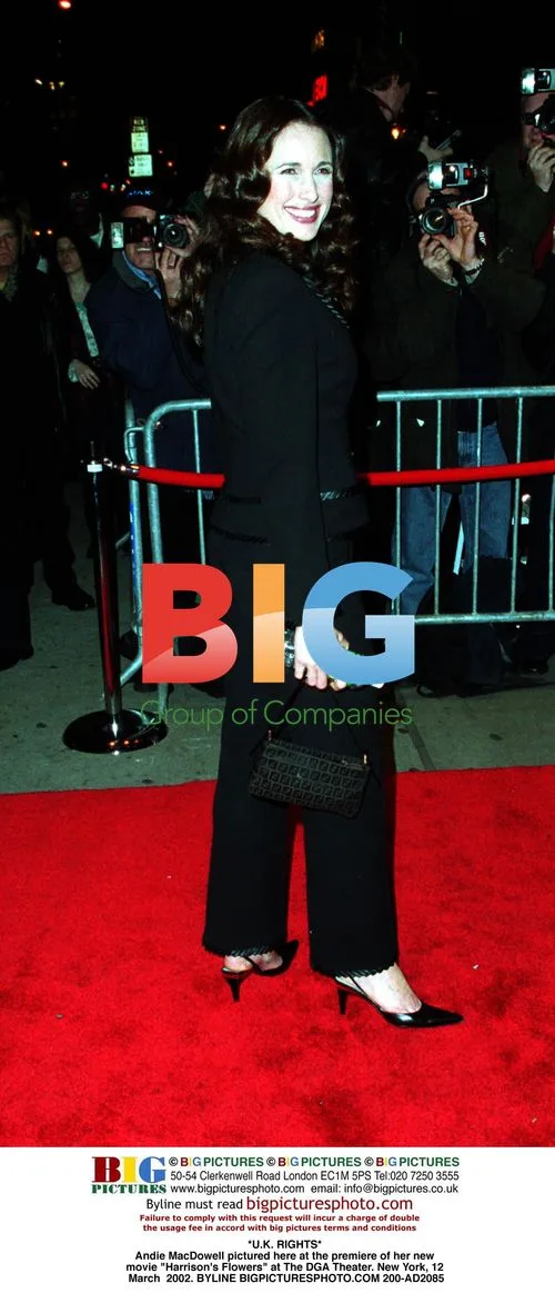 Andie MacDowell at "Harrison's Flowers" Premiere