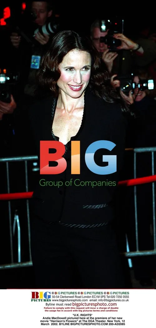 Andie MacDowell at "Harrison's Flowers" Premiere
