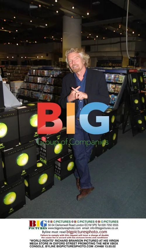 Richard Branson at Virgin Mega Store