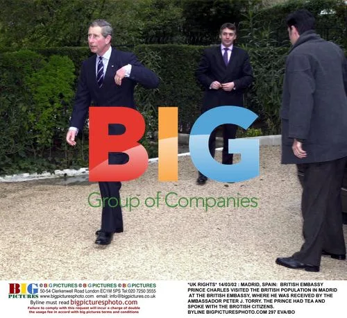 Prince Charles Visits British Embassy in Madrid