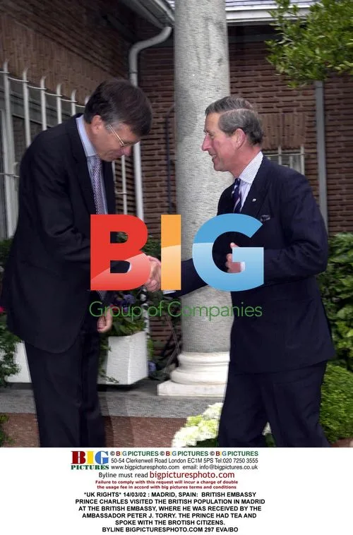 Prince Charles Visits British Embassy in Madrid