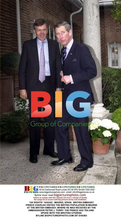 Prince Charles Visits British Embassy in Madrid