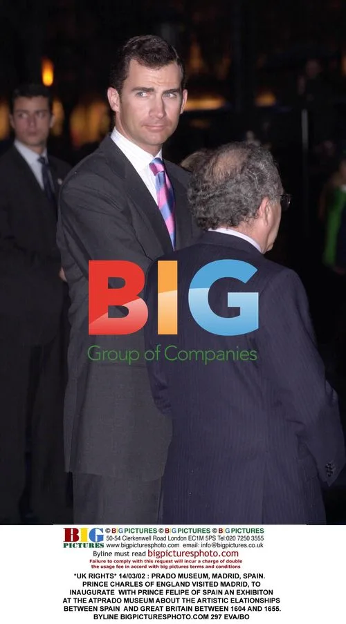 Prince Charles and Prince Felipe at Prado Museum
