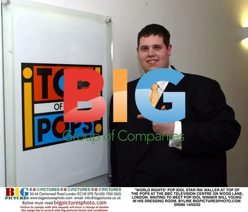 Pop Idol Star Rik Waller at Top of the Pops