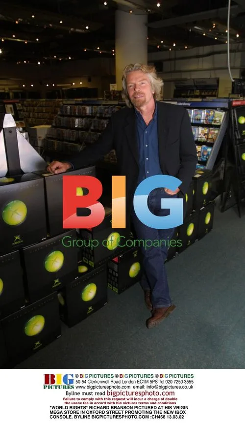 RICHARD BRANSON AT VIRGIN MEGA STORE