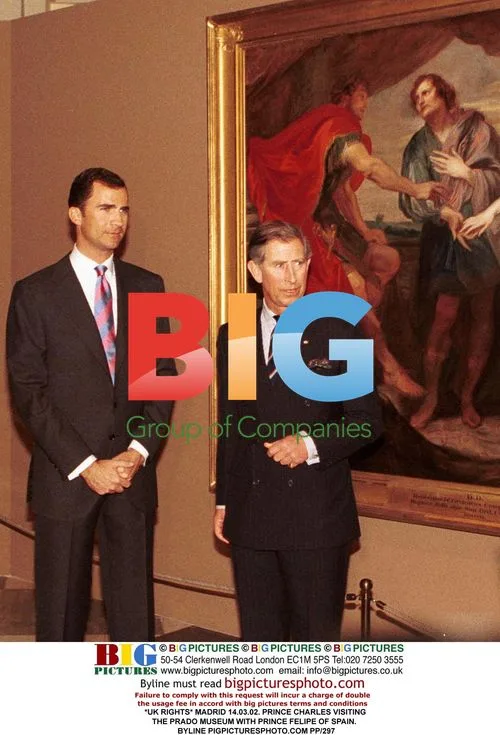 Prince Charles Visits Prado Museum with Prince Felipe