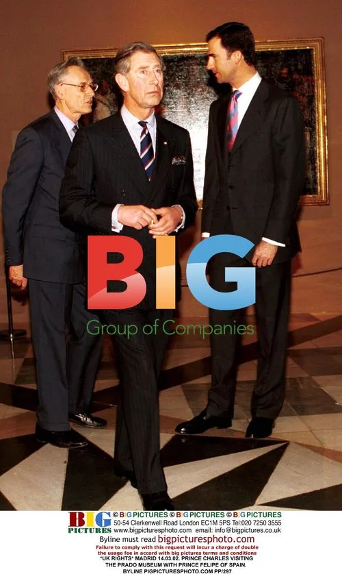 Prince Charles and Prince Felipe at Prado Museum