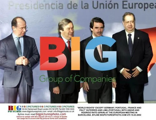 Guterres and Lima with Anzar and Rato in Barcelona
