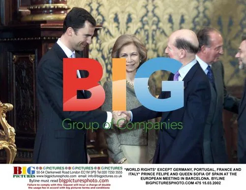 Prince Felipe and Queen Sofia at European Meeting