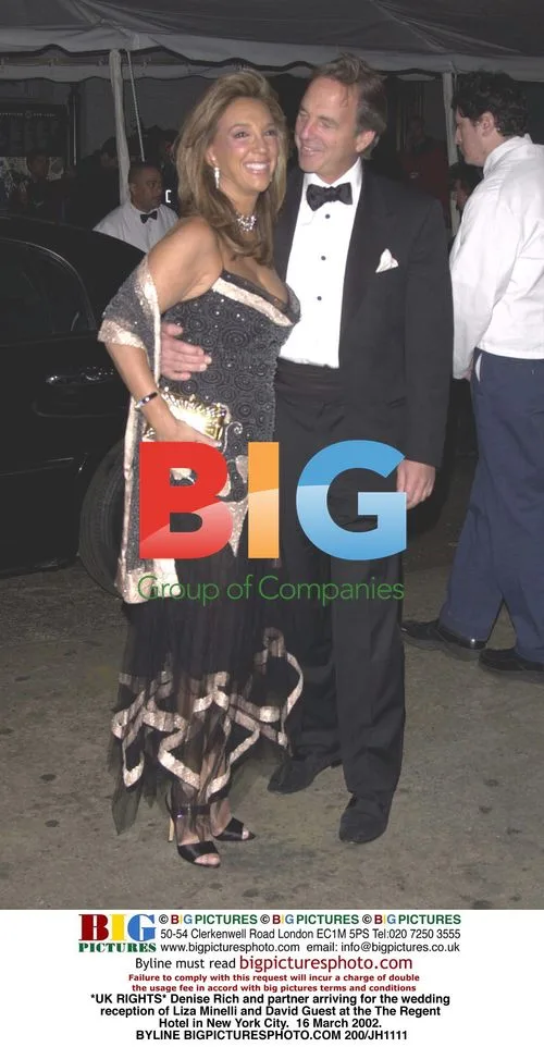 Denise Rich arriving for Liza Minelli's wedding