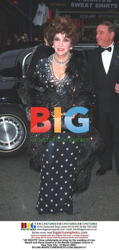 Gina Lollabrigida at Liza Minelli's Wedding