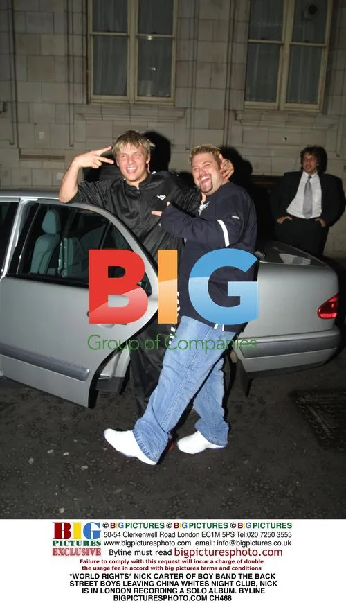 Nick Carter Leaving China Whites Club in London