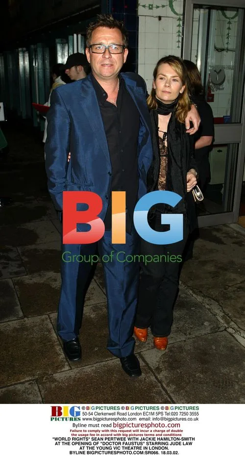 Sean Pertwee and Jackie Hamilton-Smith at "Doctor Faustus" opening