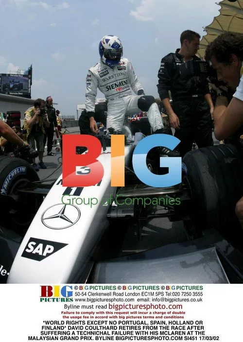 David Coulthard retires from Malaysian GP