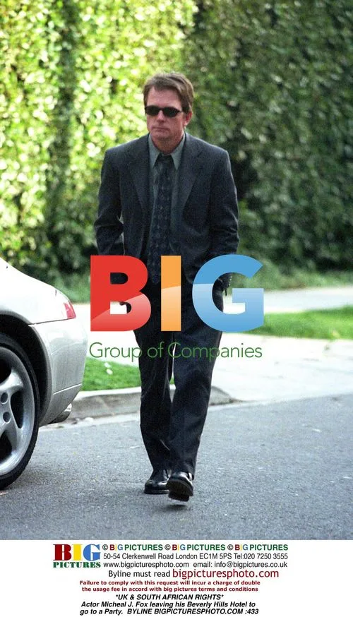 Micheal J. Fox Leaving Beverly Hills Hotel