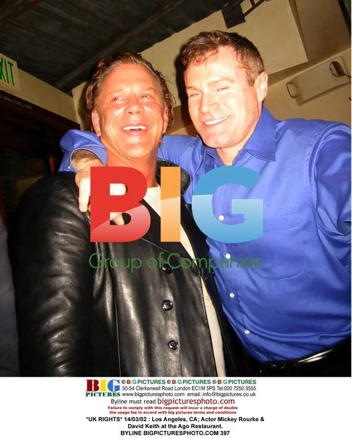 Mickey Rourke & David Keith at Ago Restaurant