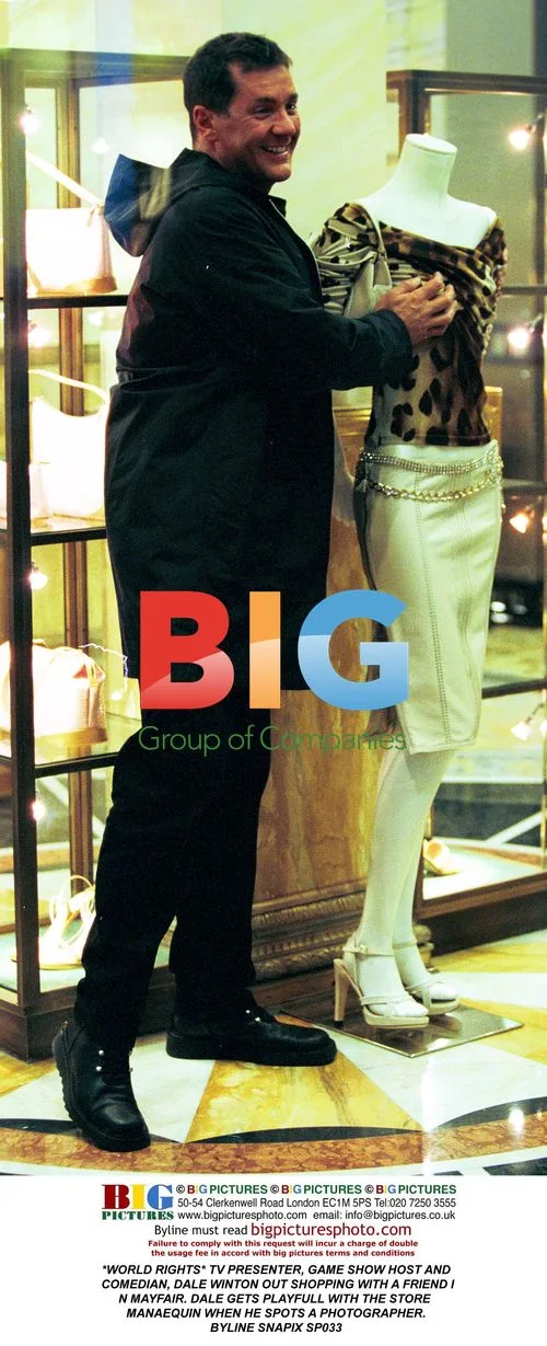 Dale Winton Shopping in Mayfair