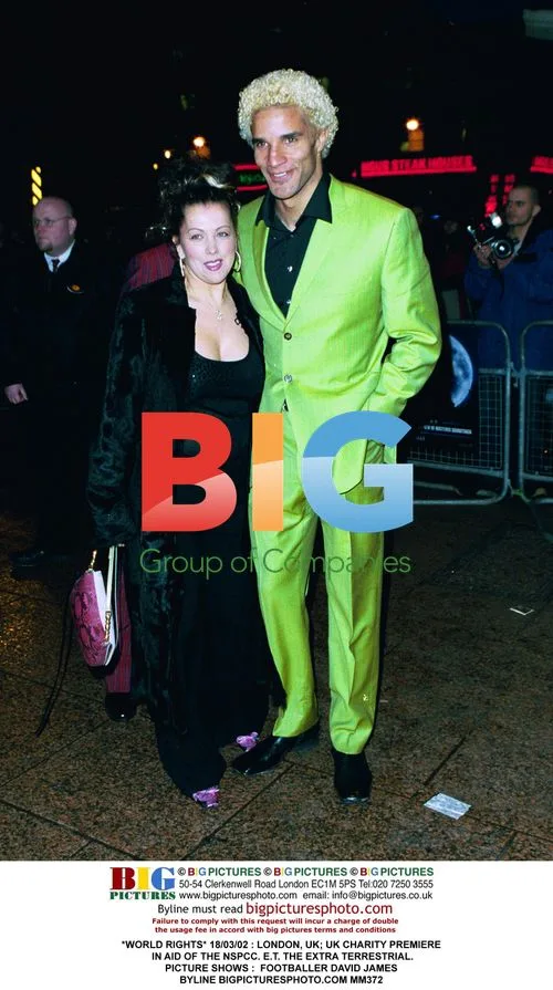 Footballer David James at E.T. Charity Premiere
