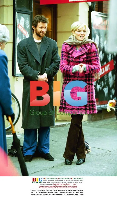Sophie Dahl and Hugh Jackman on 'Standing Room Only' set