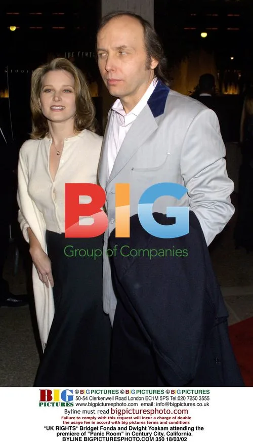Bridget Fonda and Dwight Yoakam at "Panic Room" premiere
