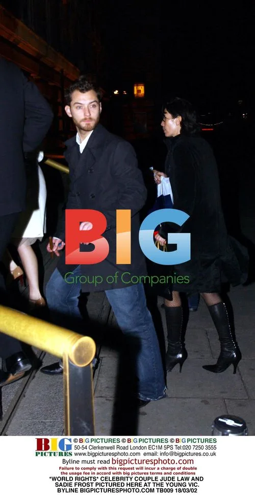 Jude Law and Sadie Frost at the Young Vic