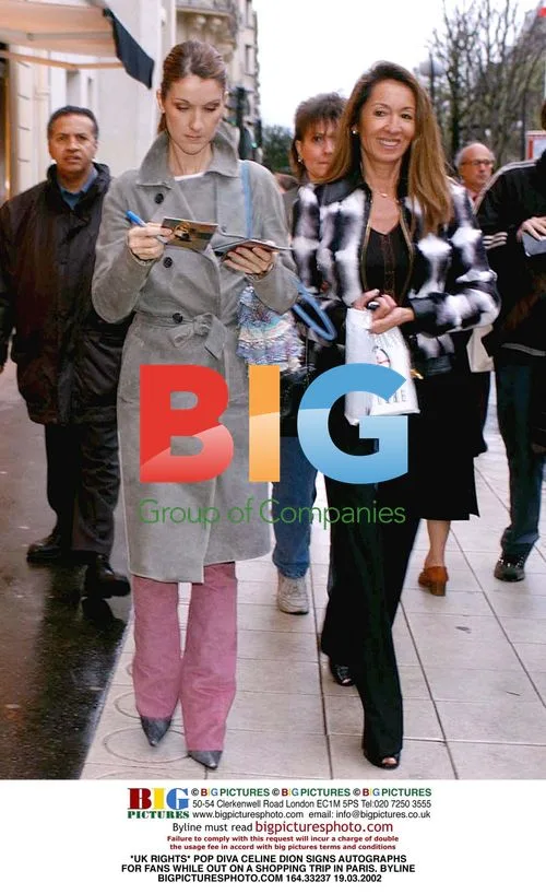 Celine Dion signs autographs for fans in Paris