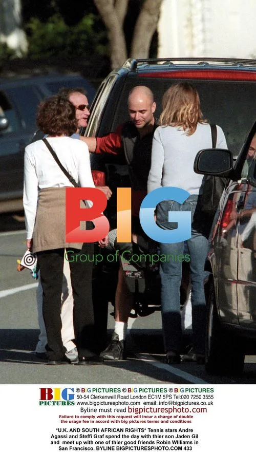Andre Agassi, Steffi Graf, and Robin Williams in SF