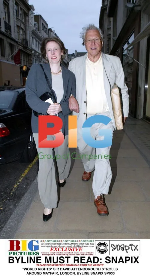 Sir David Attenborough strolls in Mayfair