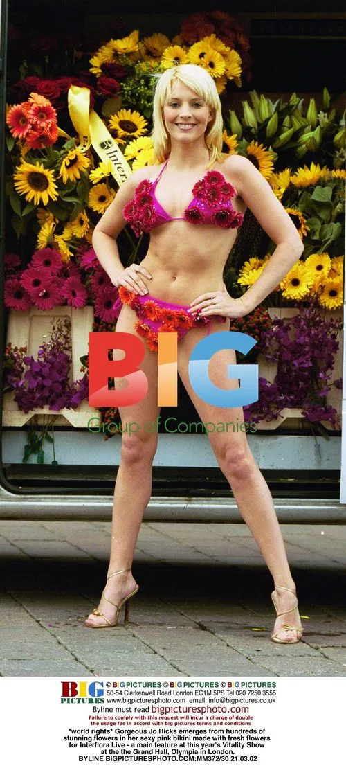 Jo Hicks in Flower Bikini at Vitality Show